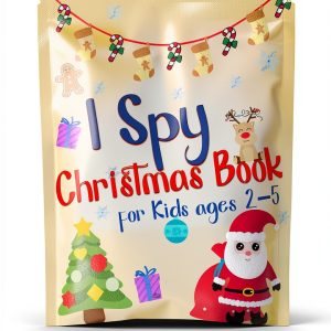 I Spy With My Little Eye Kids Word Game Book Holiday Edition 75 Pages-0