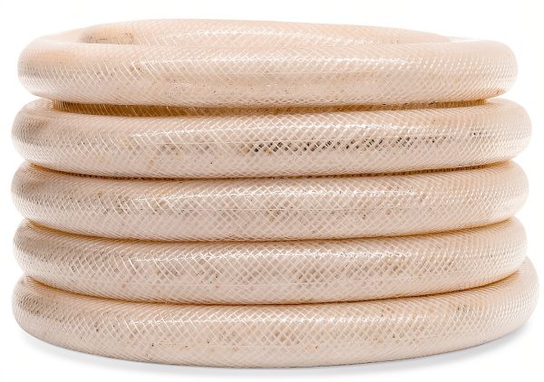 Food Grade Hose LOOPOOL Clear PVC Braided with 4 Clamps-5